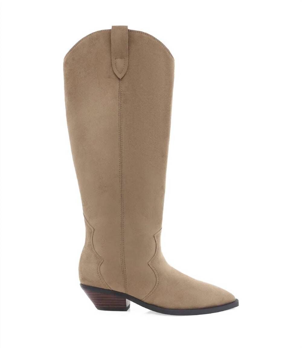 NEW BILLINI women's helix suede western boots in fawn